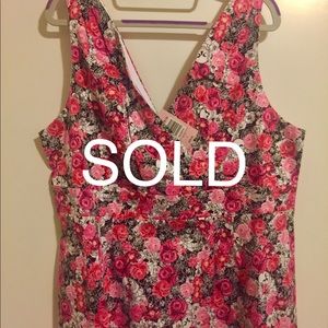 NWT torrid Floral Skull Peplum Tank Size 1